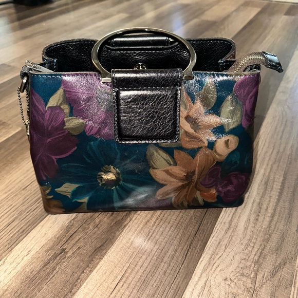 Patricia Nash Floral Leather Handbag with Removable Strap - Picture 2 of 13